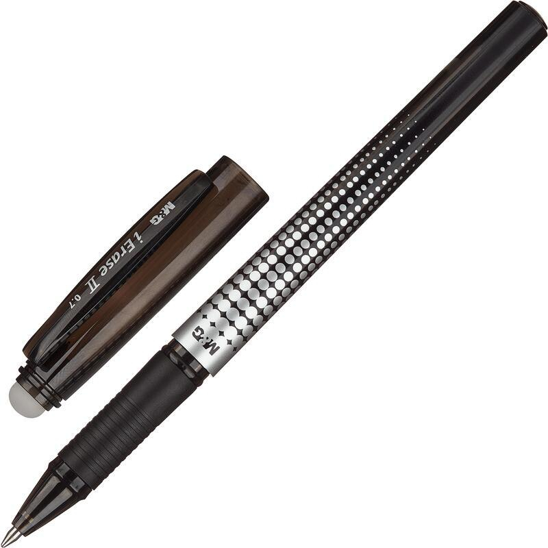 Ручка гелевая стираемая M&G iErase II шар0,7 лин 0,5мм черн AKP61173110700H