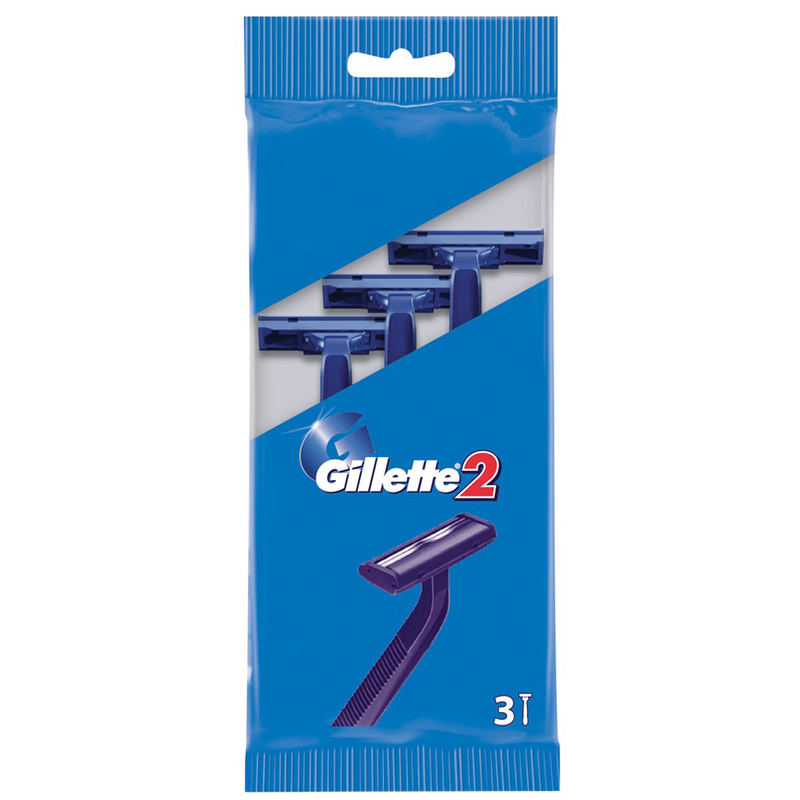 Станок для бритья одноразовый Gillette "G2", 3шт., блистер, 3014260282691 (ПОД ЗАКАЗ)