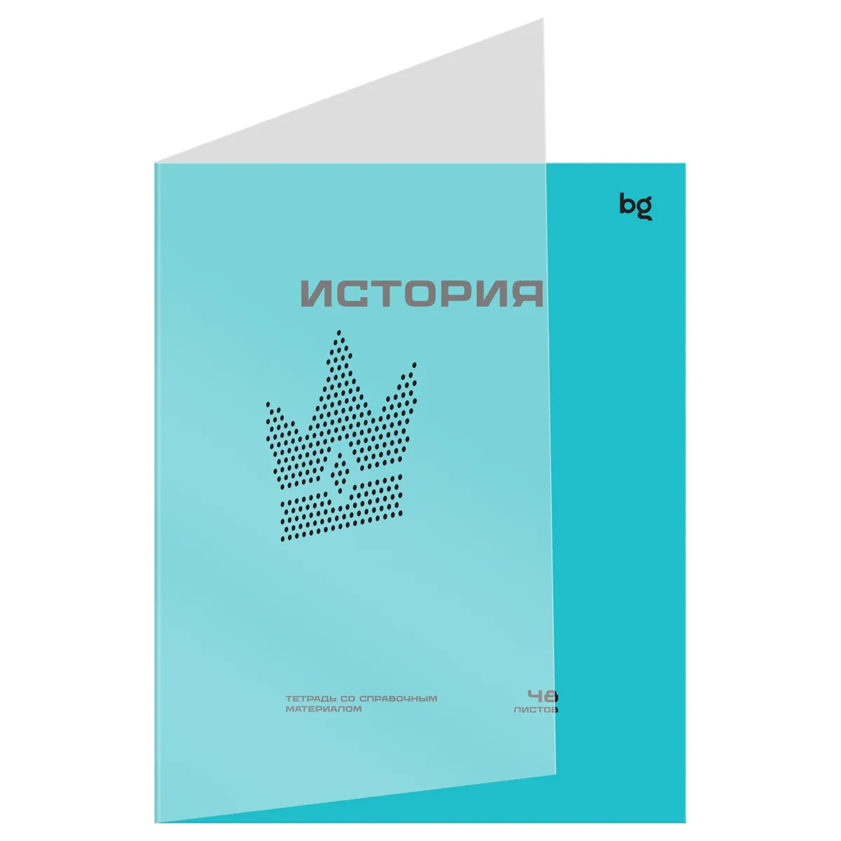 Тетрадь предметная 48л. BG "Перфокарта" - История, пластиковая обложка