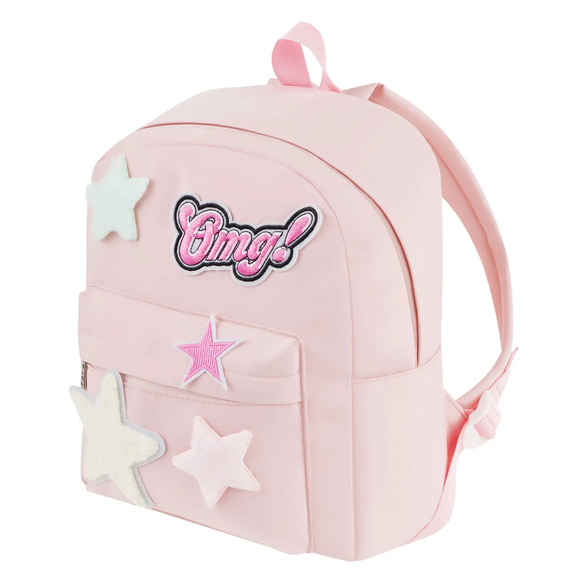 Рюкзак детский Först "Little Star" 32*25*11см, 1 отделение, 4 кармана, мягкая спинка, розовый