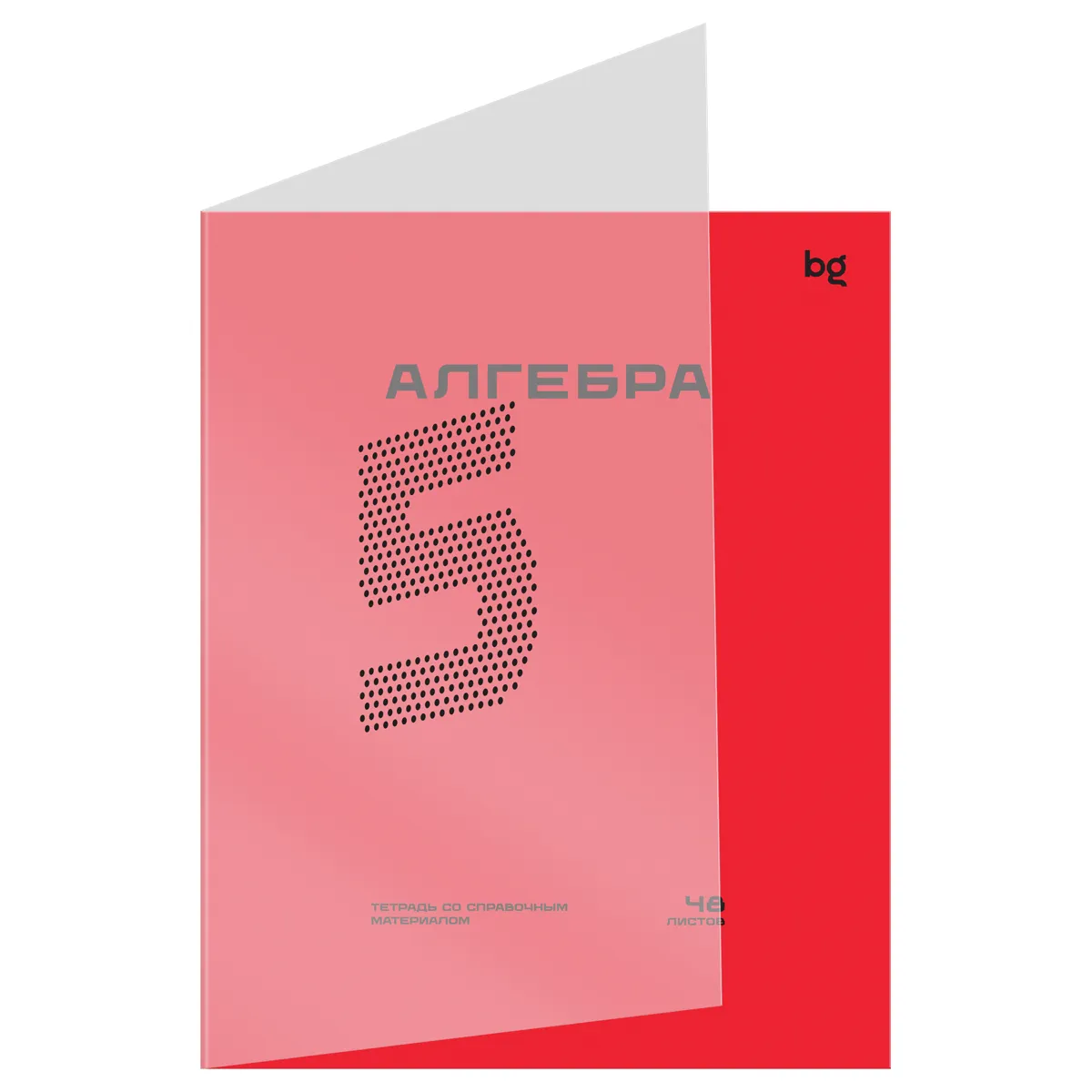 Тетрадь предметная 48л. BG "Перфокарта" -  Алгебра, пластиковая обложка