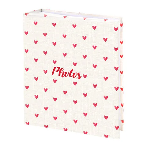 Фотоальбом BRAUBERG "Cute hearts" на 200 фото 10х15 см, твердая обложка, 391427