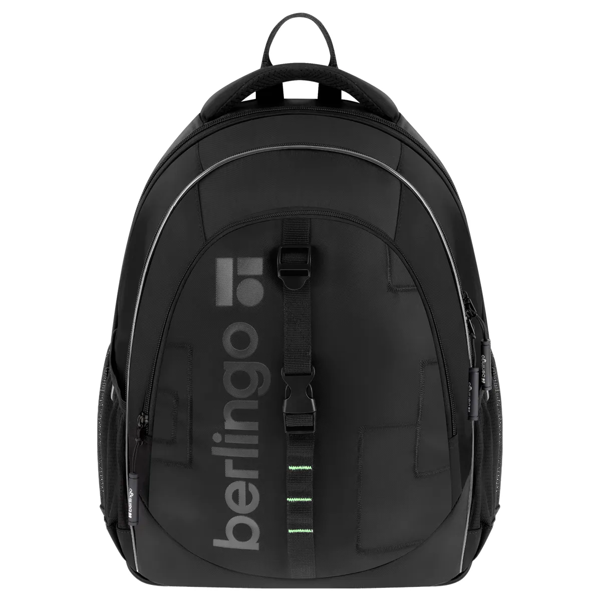 Рюкзак Berlingo NeoFlex "Cyber black" 37*29*17,5см, 3 отделения, 2 кармана, эргономичная спинка