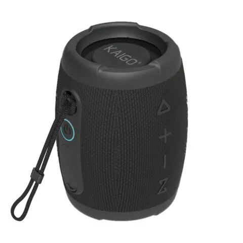 Колонка портативная влагозащищенная KAIGO (КАЙГО) BT10T, 10 Вт, Bluetooth, USB, Micro SD, AUX, RGB, TWS, IPX7, черная, 514224