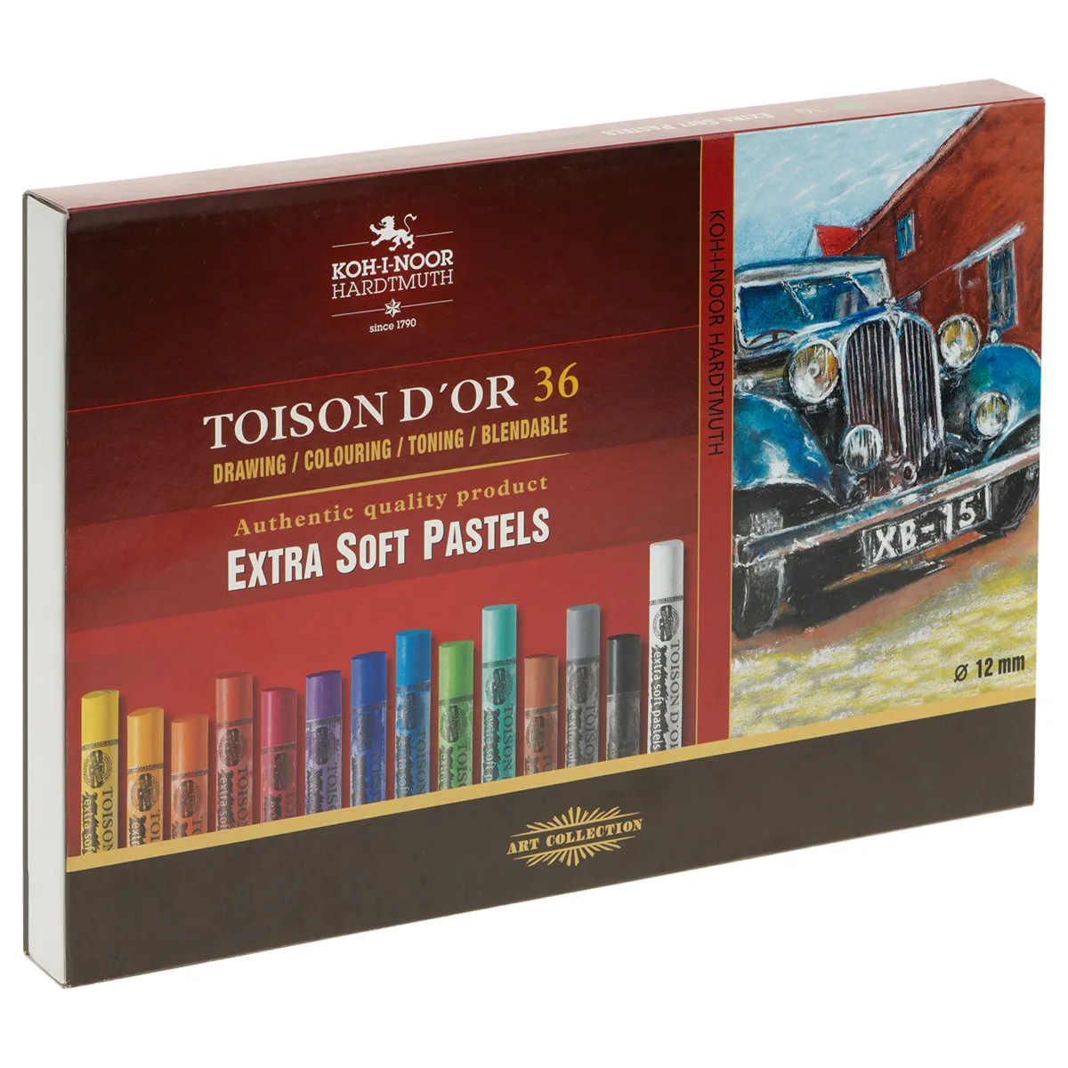Пастель художественная Koh-I-Noor "Toison D`or Extra Soft 8555", 36 цветов, картон. упаковка (ПОД ЗАКАЗ)