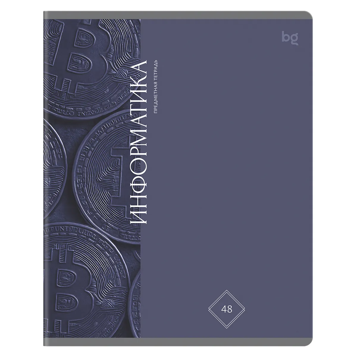 Тетрадь предметная 48л. BG "Гармония знаний" - Информатика, soft-touch ламинация