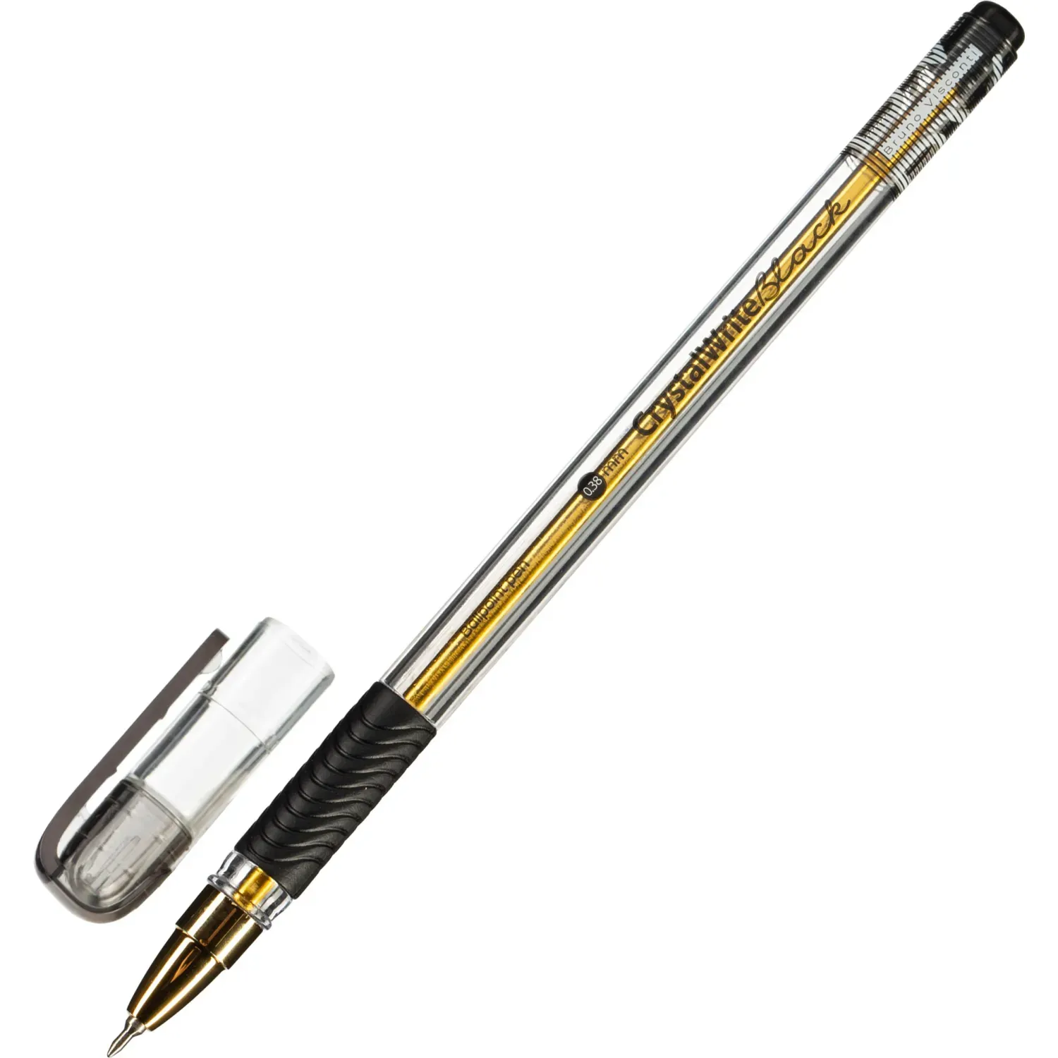 Ручка шариковая BrunoVisconti неавтомат. CRYSTALWRITE,черн,038мм,20-0404/02