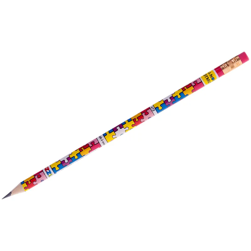 Карандаш ч/г Koh-I-Noor "Puzzle" HB, с ластиком, заточен. (ПОД ЗАКАЗ)