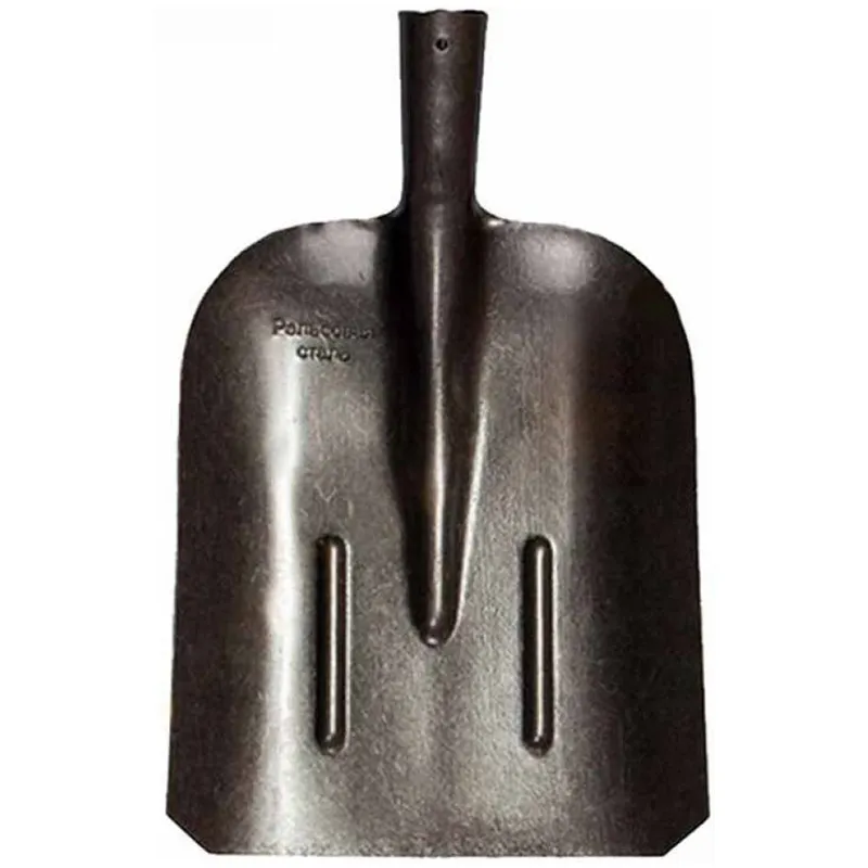 Лопата совковая ЛСП S504-5, рельс.сталь, с ребрами жесткости, 22*30см, без черенка (ПОД ЗАКАЗ)