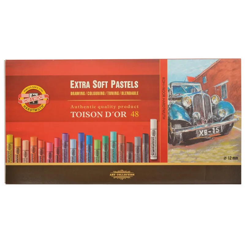 Пастель художественная Koh-I-Noor "Toison D`or Extra Soft 8556", 48 цветов, картон. упаковка (ПОД ЗАКАЗ)