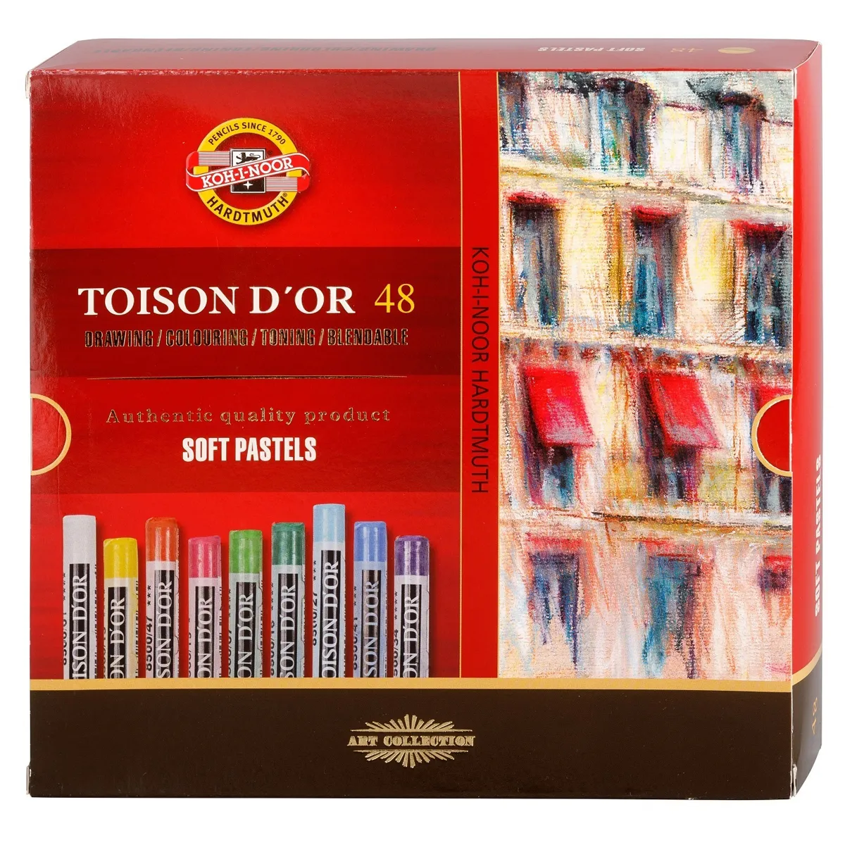 Пастель художественная Koh-I-Noor "Toison D`or", 48 цветов, картон. упаковка (ПОД ЗАКАЗ)