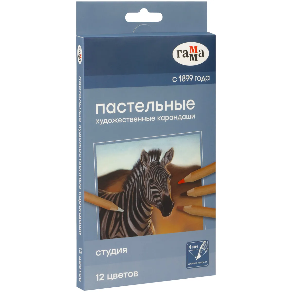 Пастельные карандаши Гамма "Студия", 12цв.