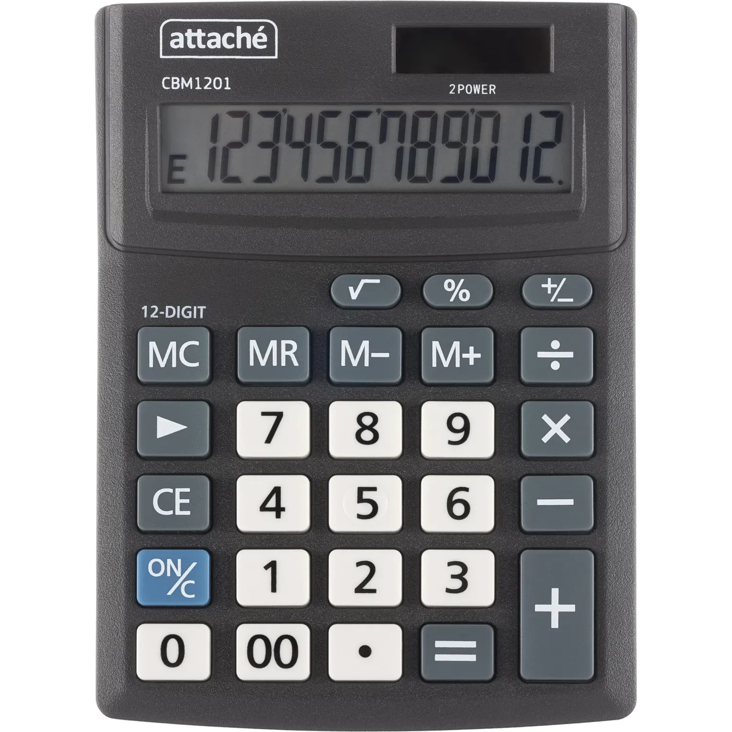 Калькулятор настольный Attache CBM1201-BK 12-разрядный черный 137x102x31 мм