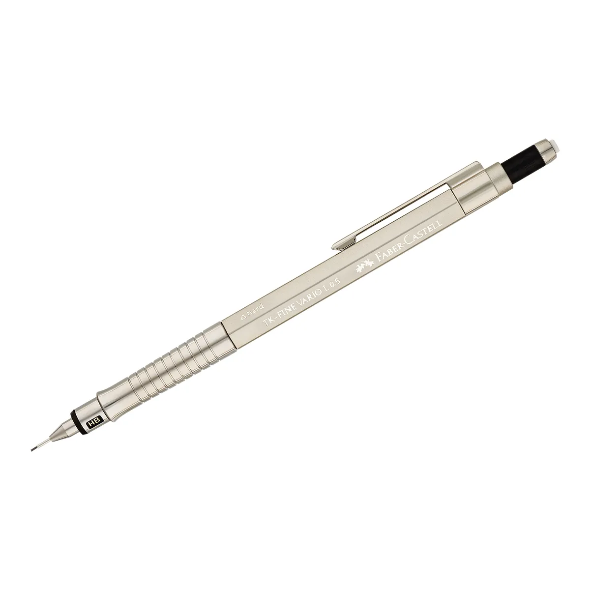 Карандаш механический Faber-Castell "TK-Fine Vario L" 0,5мм, HB, с ластиком, шампань