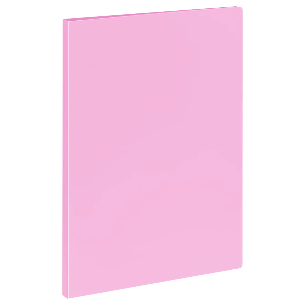 Папка с боковым зажимом СТАММ А4, 14мм, 500мкм, пластик, пастель, розовая
