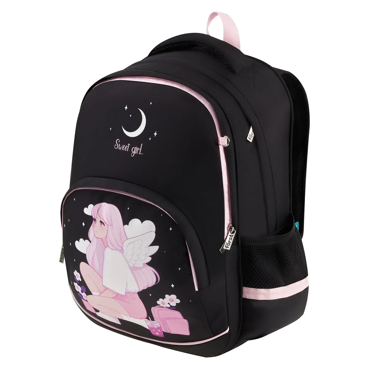 Рюкзак Först Comfort "Moon girl" 39*28*13см, 2 отделения, 3 кармана, анатомическая спинка