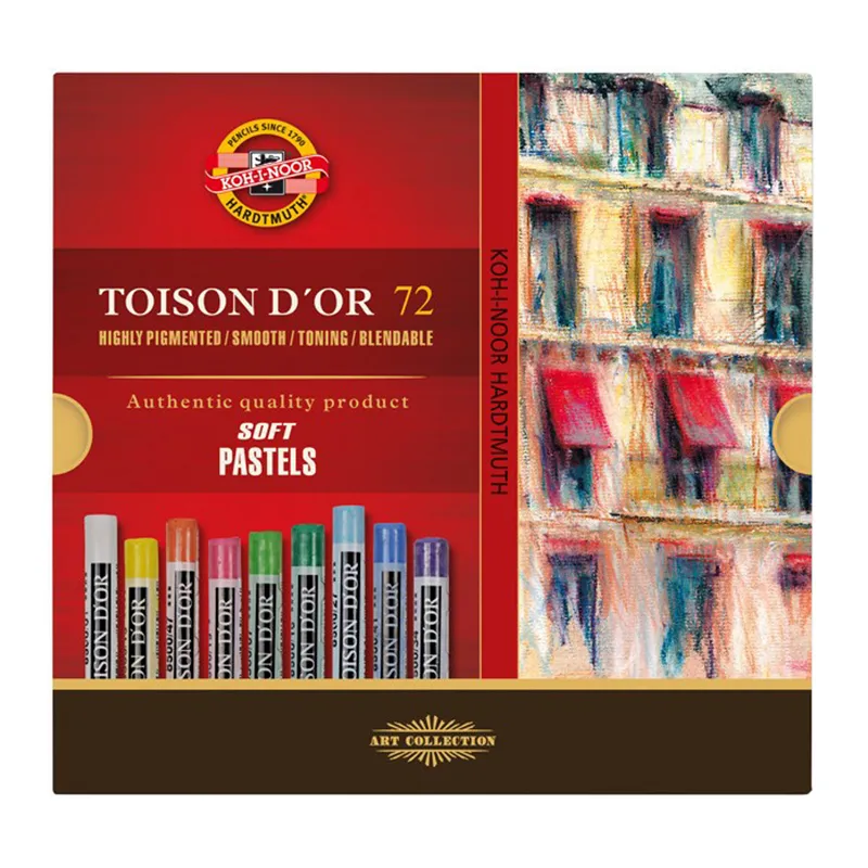 Пастель художественная Koh-I-Noor "Toison D`or Soft 8517", 72 цвета, картон. упаковка (ПОД ЗАКАЗ)