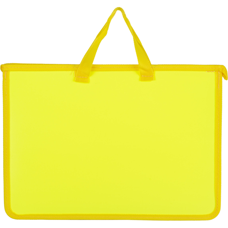 Папка-портфель на молнии с ручками Attache Neon А4+ желтый