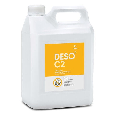 Средство моющее c дезинфицирующим эффектом 5кг GRASS DESO C2, ЧАС, концентрат, 550066