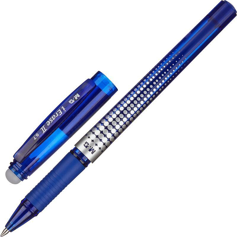 Ручка гелевая стираемая M&G iErase II шар0,7 лин0,5мм синяя AKP61173220700H