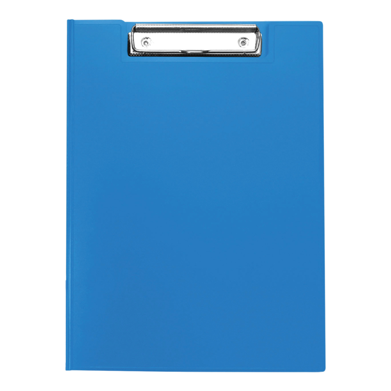 Папка-планшет с зажимом OfficeSpace А4, 500 мкм, пластик, синий