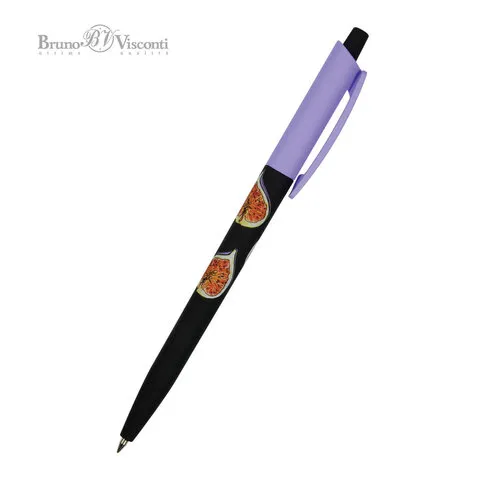 Ручка шариковая автомат. BRUNO VISCONTI HappyClick, СИНЯЯ, Инжир, линия 0,38 мм, 20-0241/50