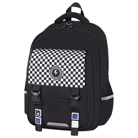 Рюкзак BRAUBERG SNAP, 2 отделения, 3 кармана, "Stylish checks", 39х28х16 см, 273130