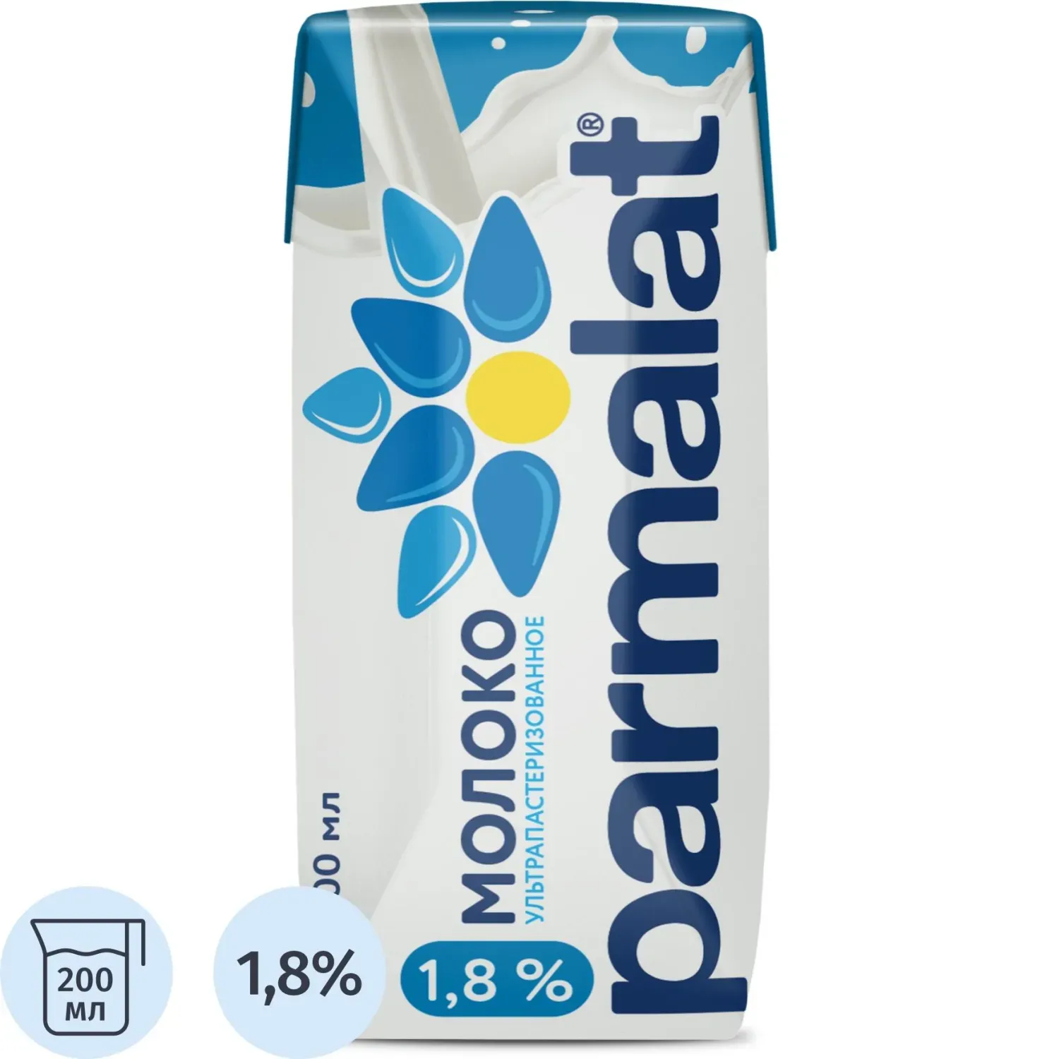 Молоко Parmalat ультрапастеризованное 1,8% 0,2 л