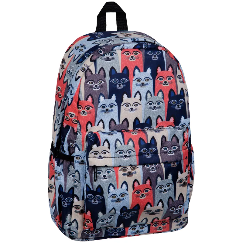 Рюкзак ArtSpace Pattern "Cats" 41*28*14cм, 1 отделение, 3 кармана