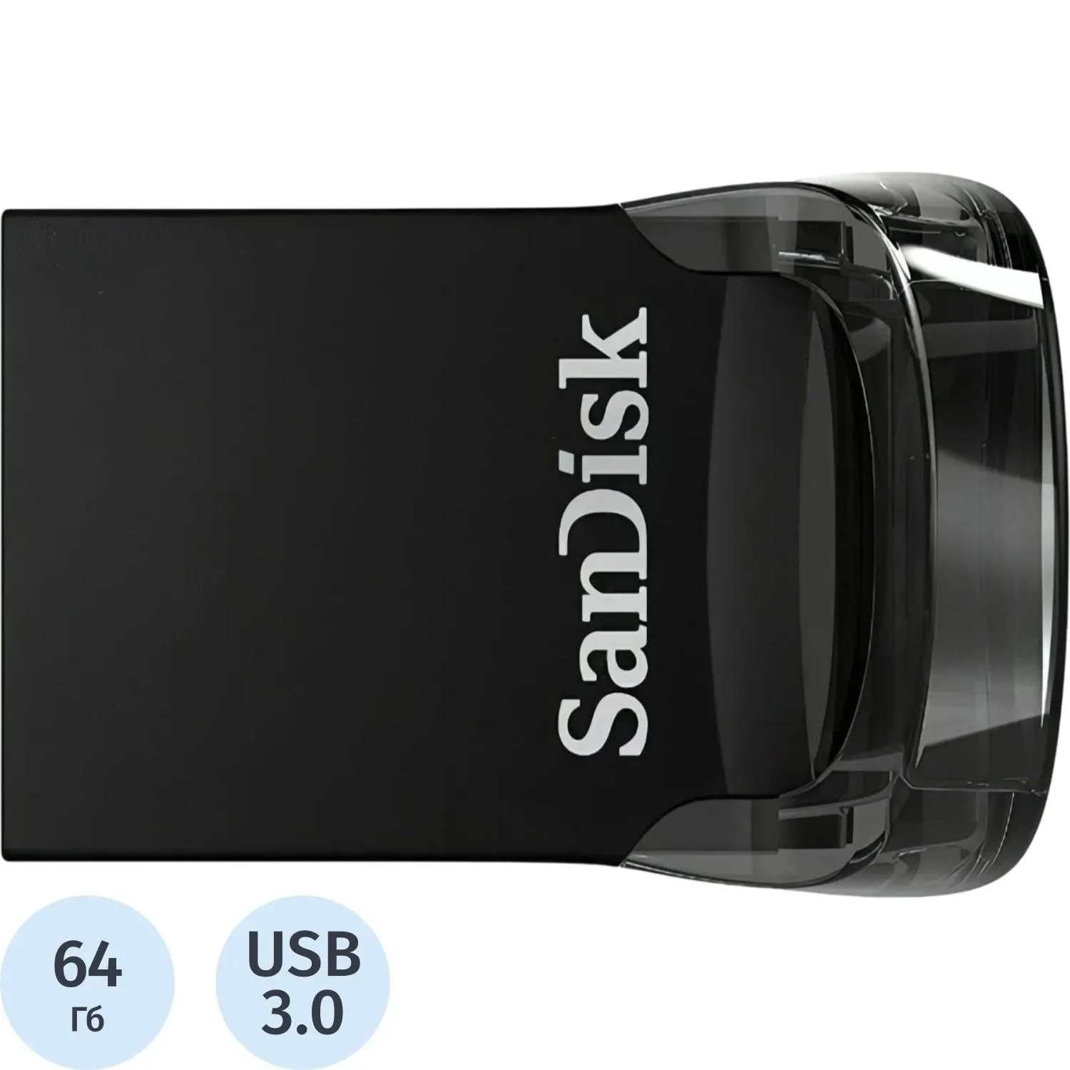 Флеш-память SanDisk Ultra Fit, 64Gb, USB 3.1 G1, чер, SDCZ430-064G-G46