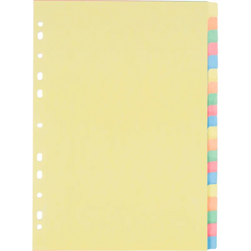 Разделитель листов 1-20, цв.картAttache,A4