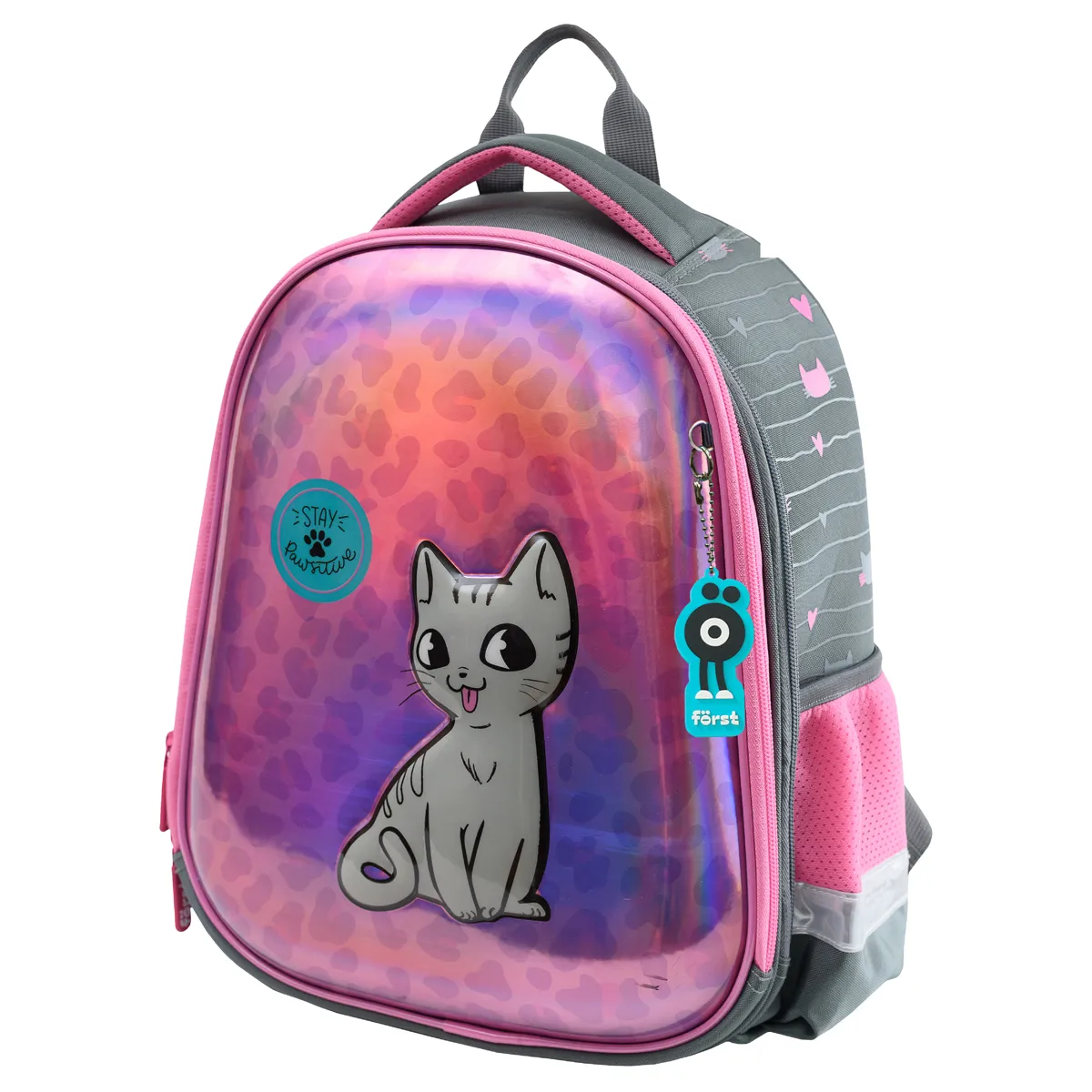 Ранец Först F-Glow "PAWsitive" 37*29,5*16 см, 2 отделения, 2 кармана, анатомическая спинка