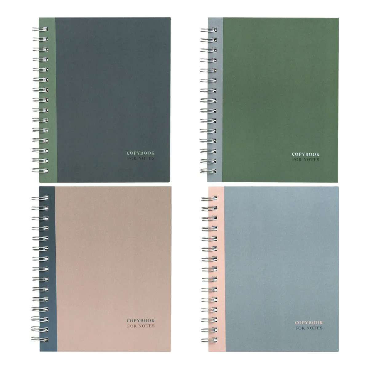 Тетрадь 120л., А5, клетка на гребне BG "Monocolor. Double", матовая ламинация, твердая обложка