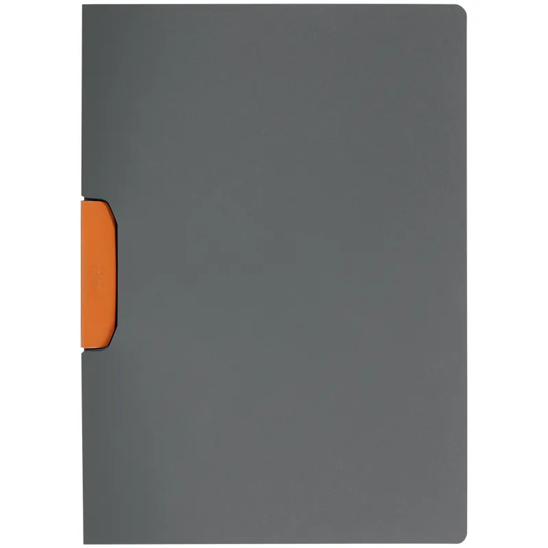 Папка с клипом Durable "Duraswing color", А4, до 30 листов, графит-оранжевая