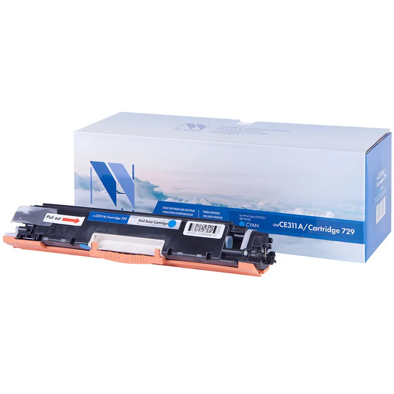 Картридж совм. NV Print CE311A (№126A)/Canon729 голубой для HP Color LJ CP1025/Pro100 M175 (1000стр.)