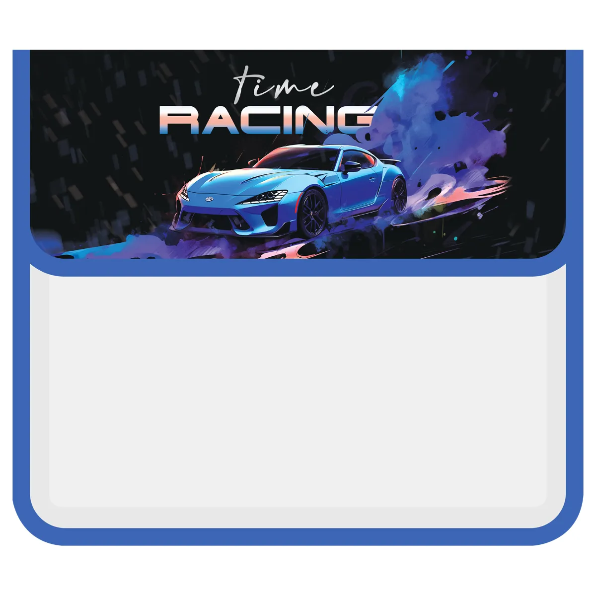 Папка для тетрадей 2 отделения, ArtSpace "Be in the race", А5, пластик, на липучке