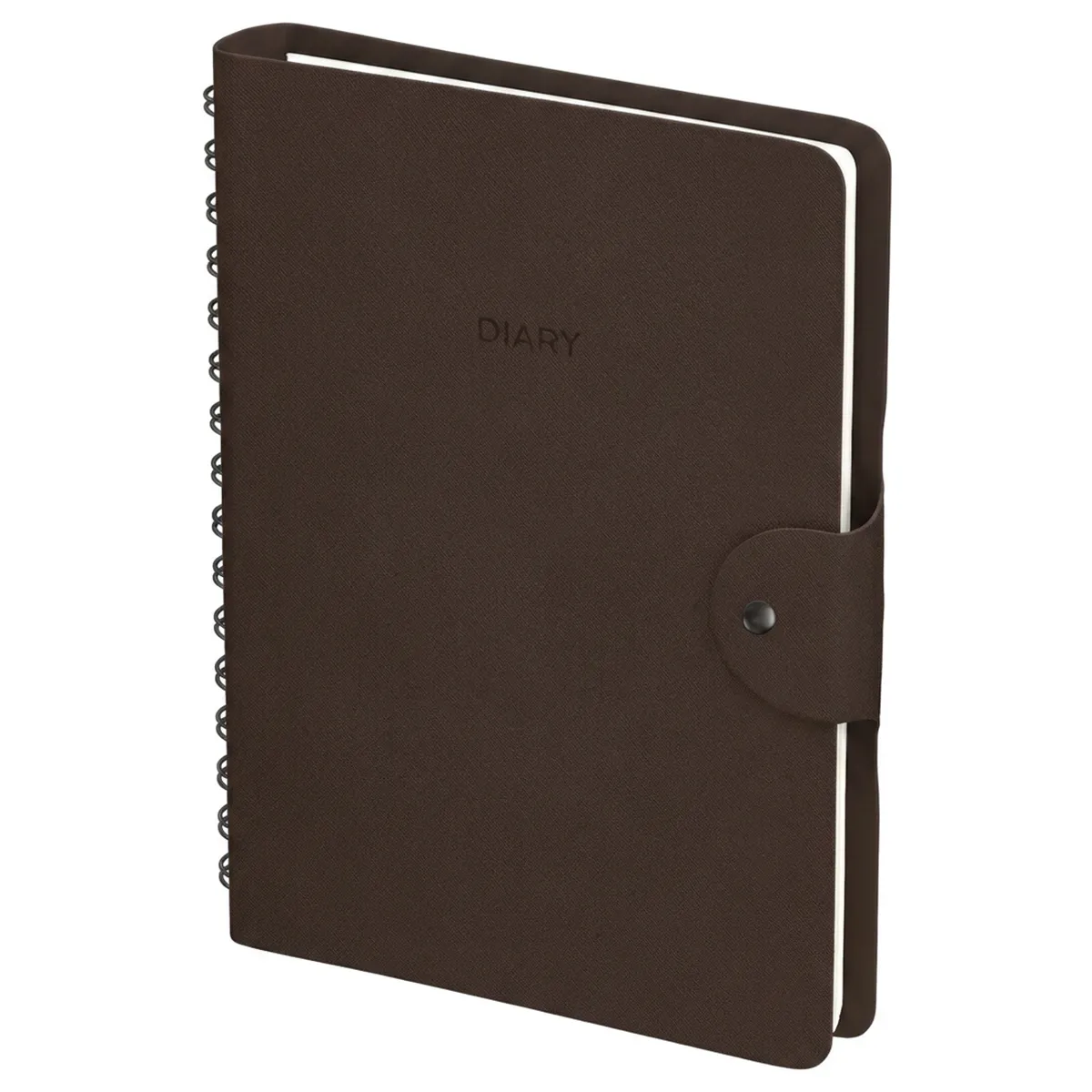 Ежедневник недатированный, А5, 136л., кожзам, Berlingo "Diary", коричневый