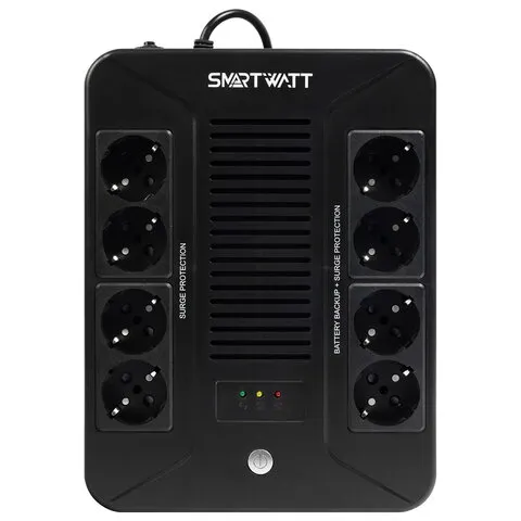 Источник бесперебойного питания SMARTWATT UPS SAFE PRO 850, 850 ВА (510 Вт), 8 розеток, 3703020270005