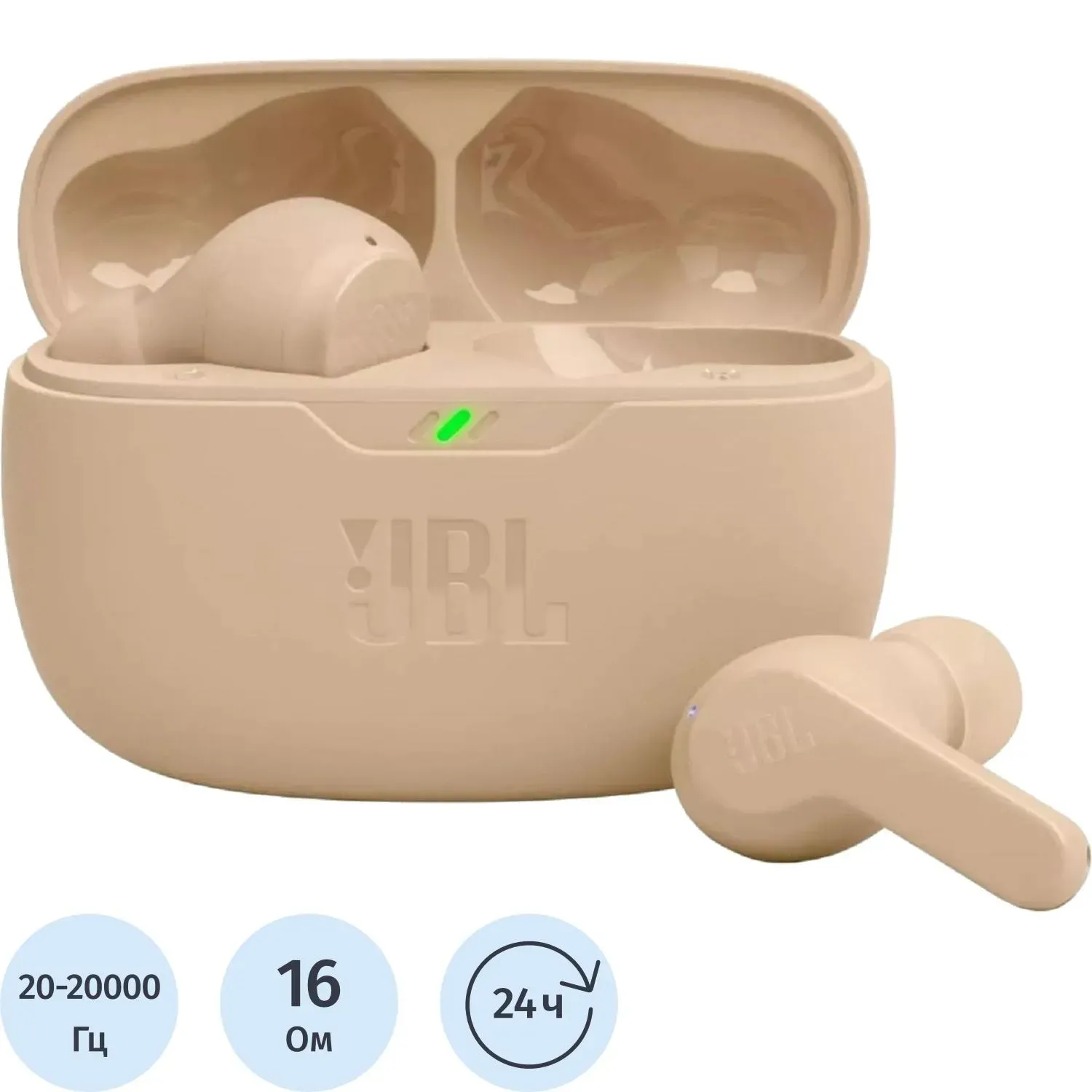 Наушники JBL Wave Beam Beige (JBLWBEAMBEG)