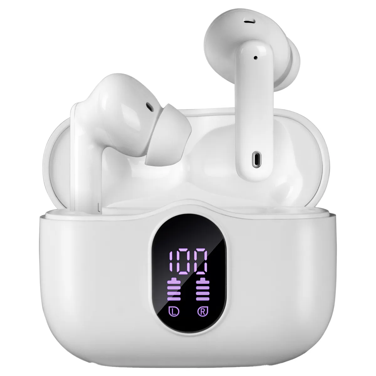 Наушники с микрофоном беспроводные Sven E-310B, TWS Bluetooth, разъем Type-C, белый