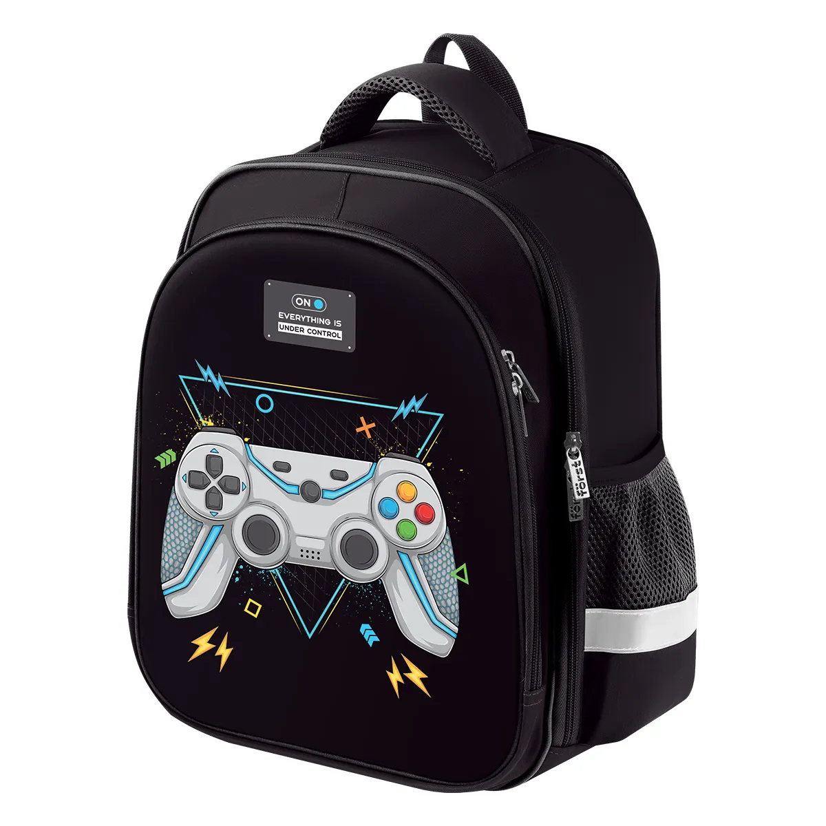 Ранец Först School Light "Computer games" 35*29*12см, 2 отделения, 2 кармана, анатомическая спинка
