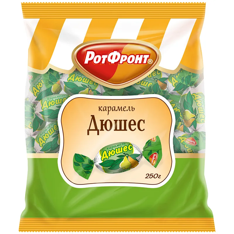 Карамель леденцовая РотФронт "Дюшес", 250г, пакет
