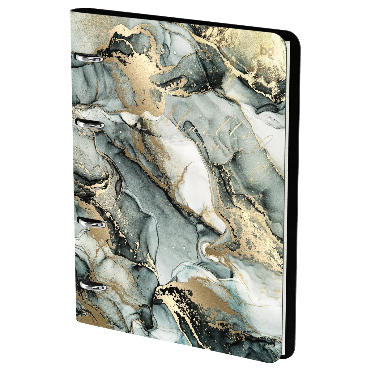 Тетрадь на кольцах А5, 120л., кожзам,  BG "Marble"