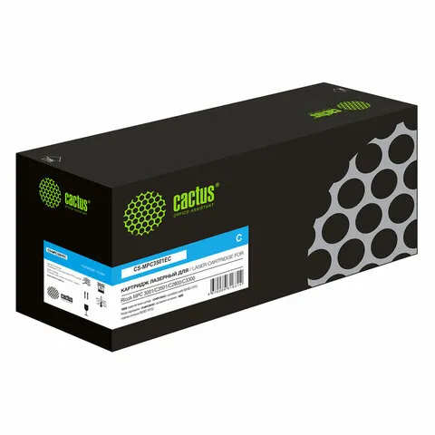 Картридж лазерный CACTUS (CS-MPC3501EC) для Ricoh MPС 3001/C3501/C2800/C330 голубой, ресурс 16000стр