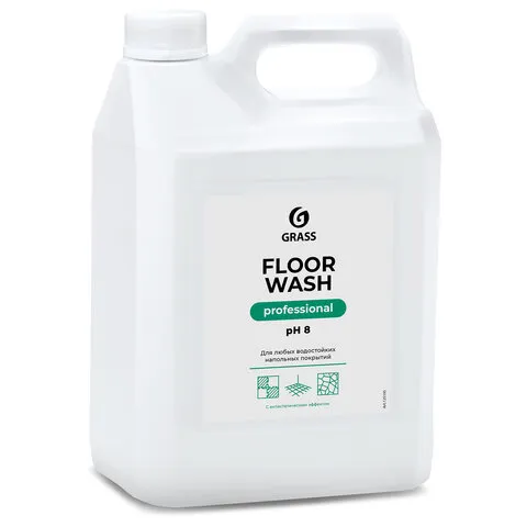 Средство для мытья пола 5,1 кг GRASS FLOOR WASH, нейтральное, низкопенное, концентрат, 125195