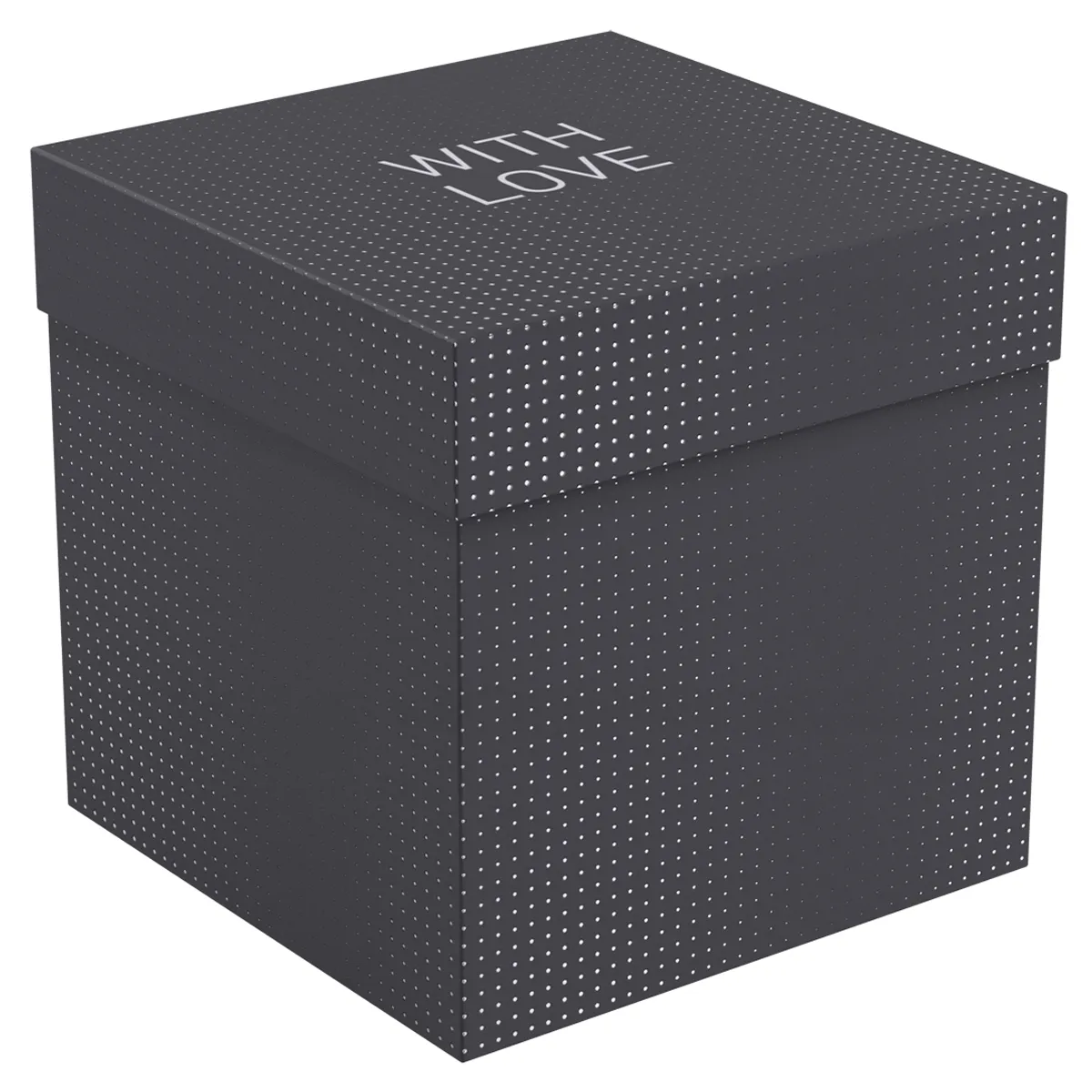 Коробка складная подарочная MESHU "Black", (28*28*28см), выборочный лак