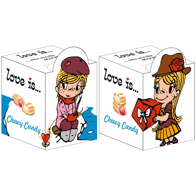 Жевательная конфета Love is…, (с магнитиком), девочки, ассорти, 105г