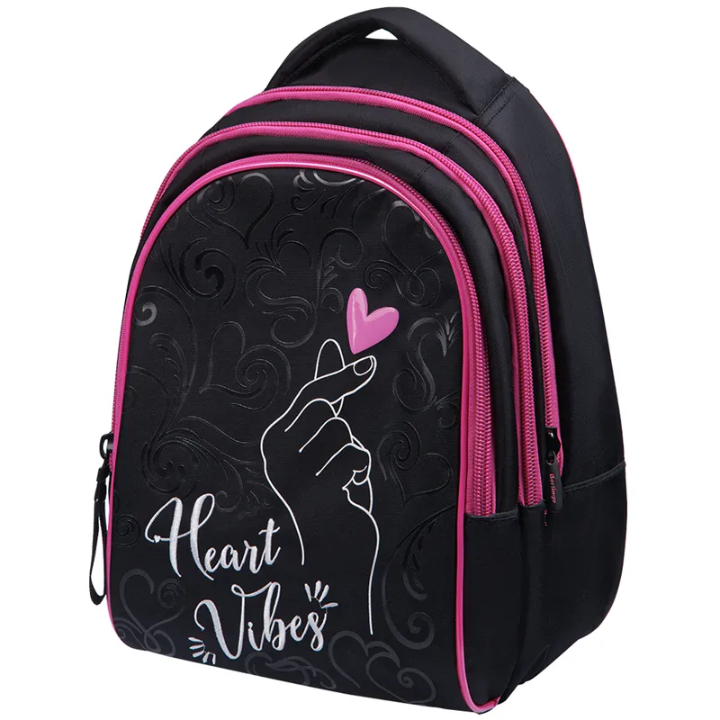 Рюкзак Berlingo inStyle "Heart vibes" 41*27*20см, 3 отделения, 1 карман, эргономичная спинка
