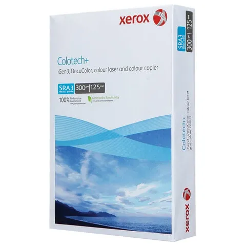 Бумага для цветной лазерной печати SRA3, 300 г/м, 125 л, XEROX COLOTECH+ Blue, Австрия, 170%, 20723, 003R97554