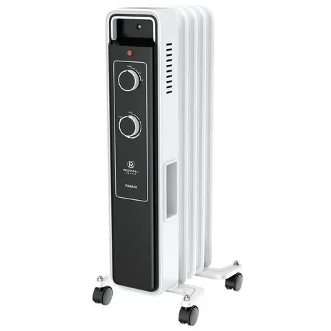 Обогреватель масляный ROYAL CLIMA ROR-PR5-1000M, 1000Вт, 5 секций, белый